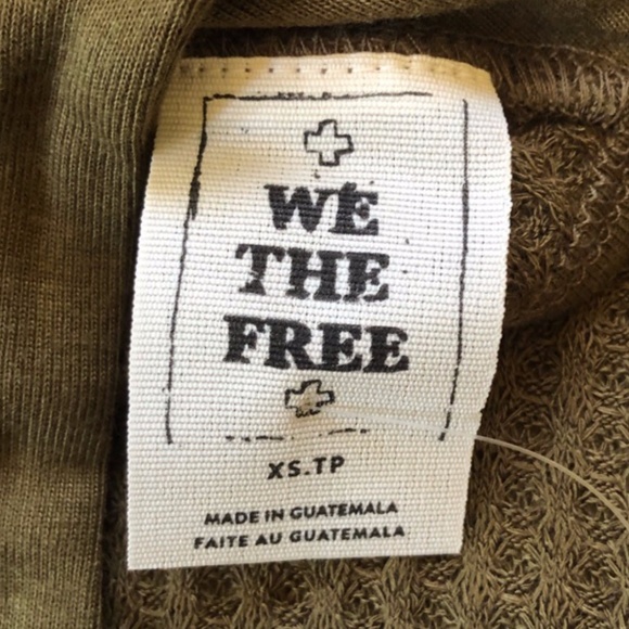 NWT - We the Free Love Me Thermal Olive XS - Picture 9 of 12